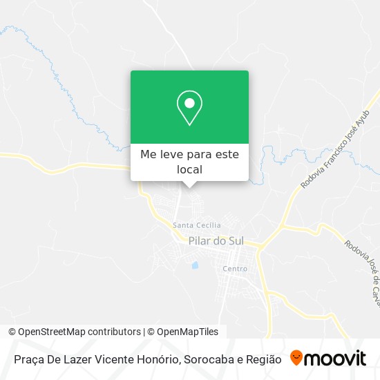 Praça De Lazer Vicente Honório mapa