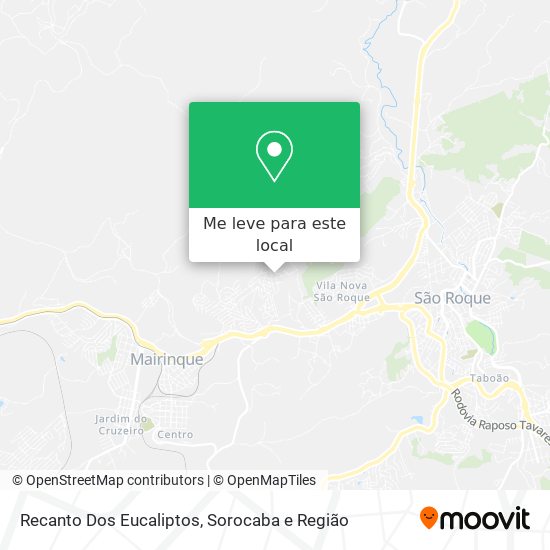 Recanto Dos Eucaliptos mapa