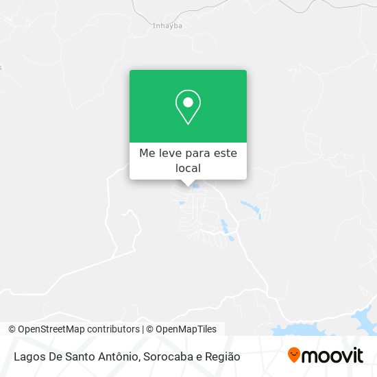 Lagos De Santo Antônio mapa