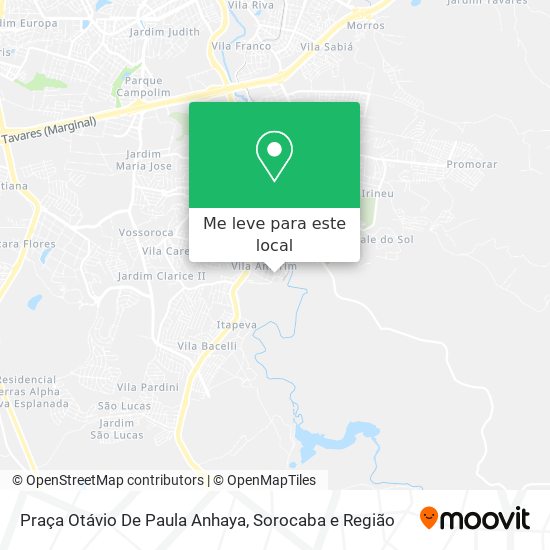 Praça Otávio De Paula Anhaya mapa