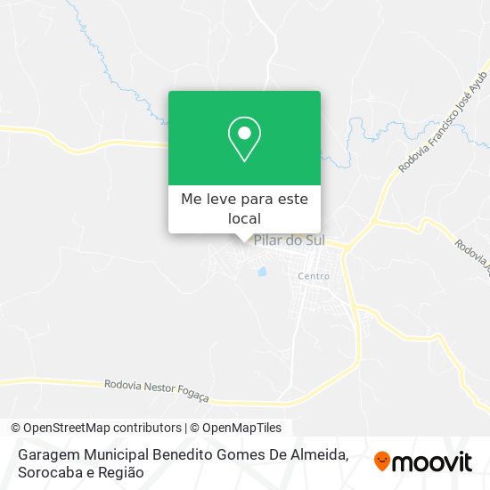 Garagem Municipal Benedito Gomes De Almeida mapa