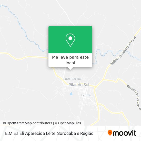 E.M.E.I Eli Aparecida Leite mapa
