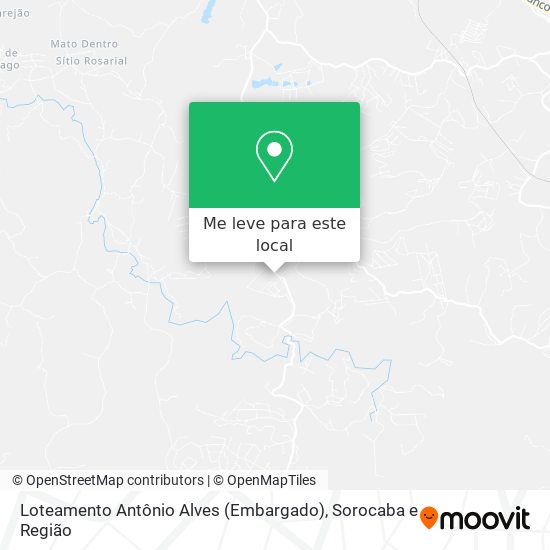 Loteamento Antônio Alves (Embargado) mapa