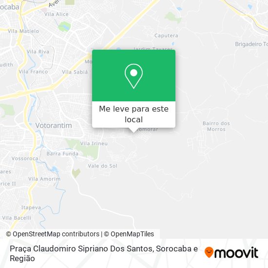 Praça Claudomiro Sipriano Dos Santos mapa