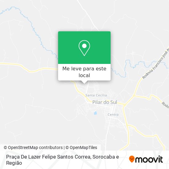 Praça De Lazer Felipe Santos Correa mapa