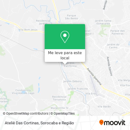 Ateliê Das Cortinas mapa