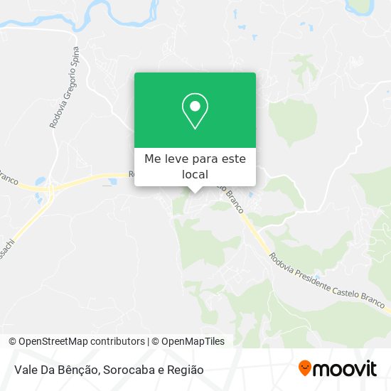 Vale Da Bênção mapa