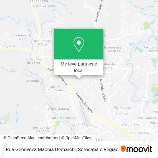 Rua Genoveva Machia Demarchi mapa