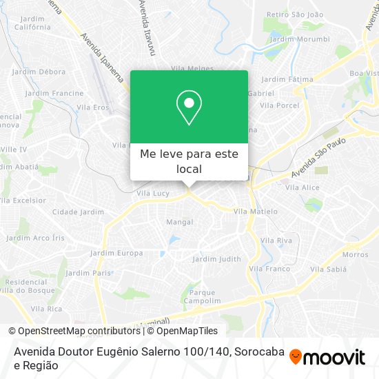 Avenida Doutor Eugênio Salerno 100 / 140 mapa