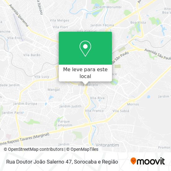 Rua Doutor João Salerno 47 mapa