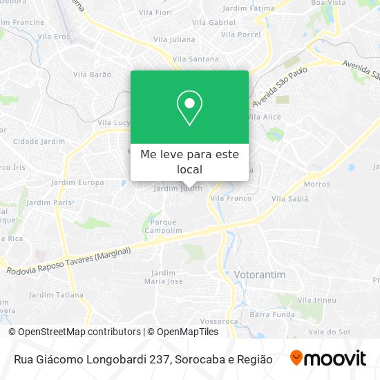 Rua Giácomo Longobardi 237 mapa