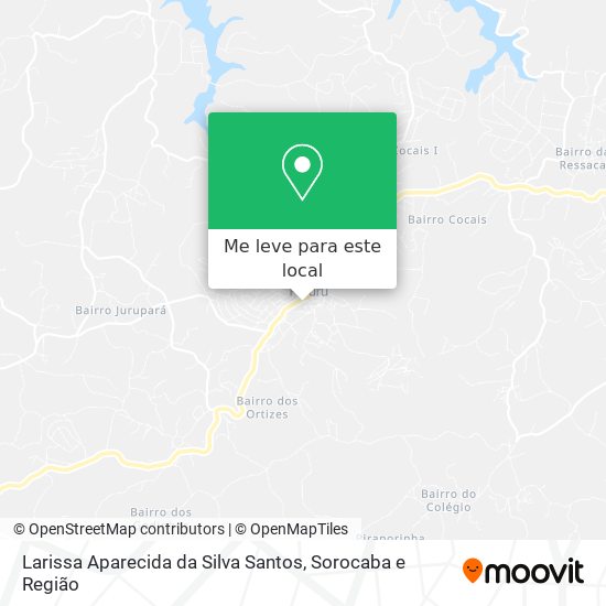 Larissa Aparecida da Silva Santos mapa