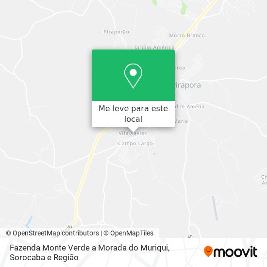 Fazenda Monte Verde a Morada do Muriqui mapa