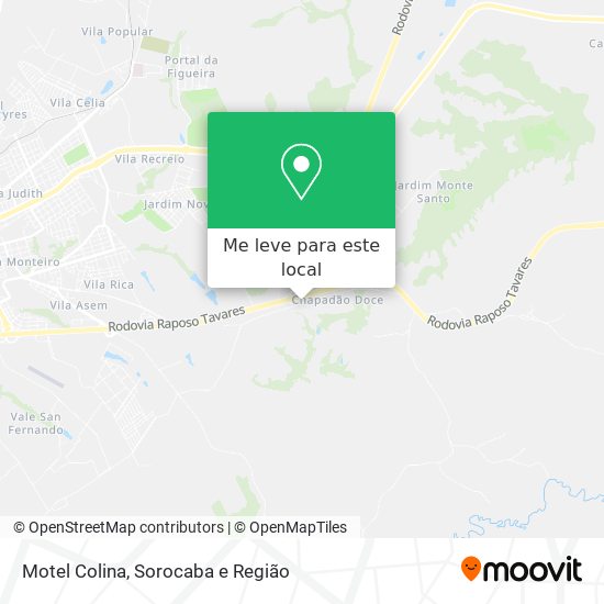 Motel Colina mapa