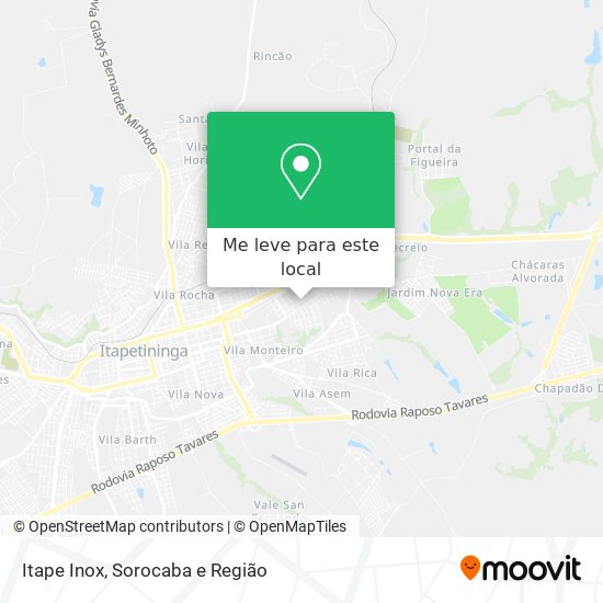 Itape Inox mapa