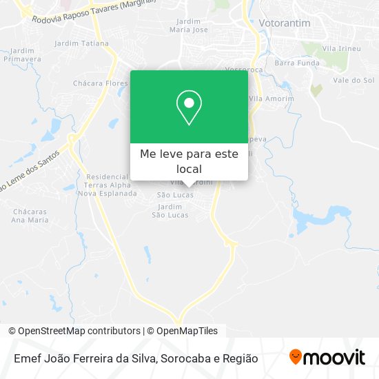 Emef João Ferreira da Silva mapa