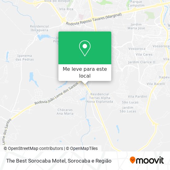 The Best Sorocaba Motel mapa