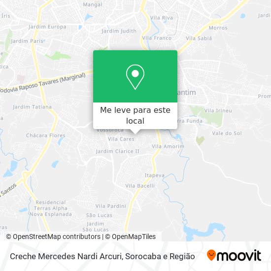 Creche Mercedes Nardi Arcuri mapa