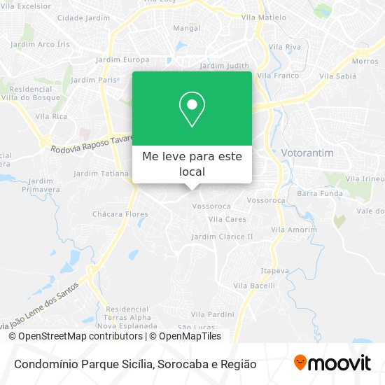 Condomínio Parque Sicília mapa