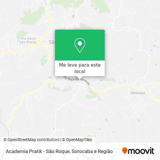 Academia Pratik - São Roque mapa