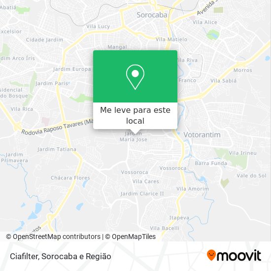 Ciafilter mapa