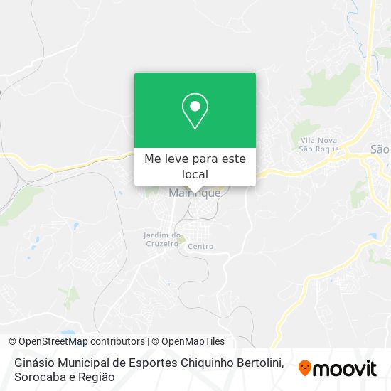 Ginásio Municipal de Esportes Chiquinho Bertolini mapa