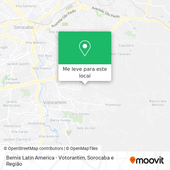 Bemis Latin America - Votorantim mapa