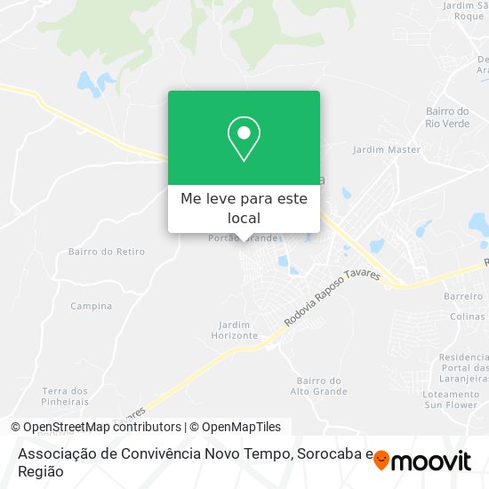 Associação de Convivência Novo Tempo mapa
