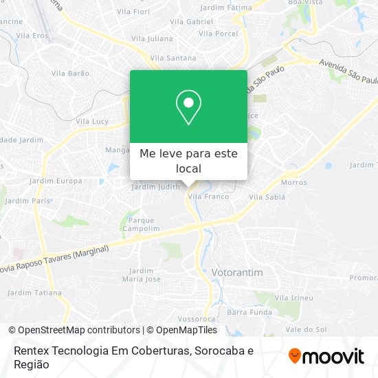 Rentex Tecnologia Em Coberturas mapa