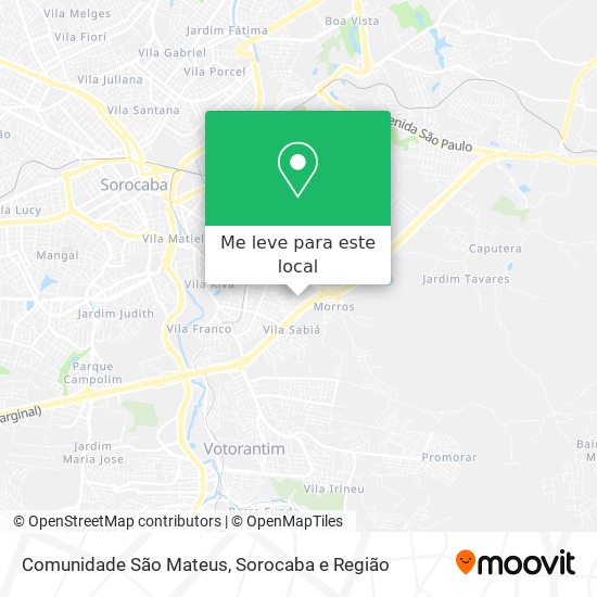 Comunidade São Mateus mapa