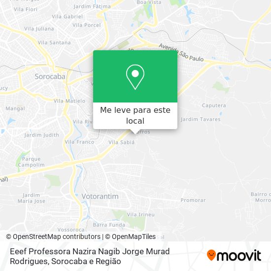 Eeef Professora Nazira Nagib Jorge Murad Rodrigues mapa