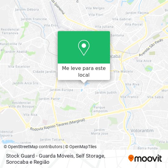 Stock Guard - Guarda Móveis, Self Storage mapa