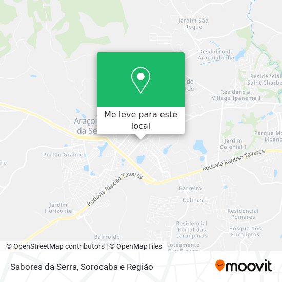 Sabores da Serra mapa