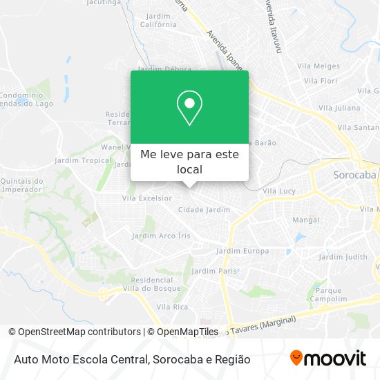 Auto Moto Escola Central mapa