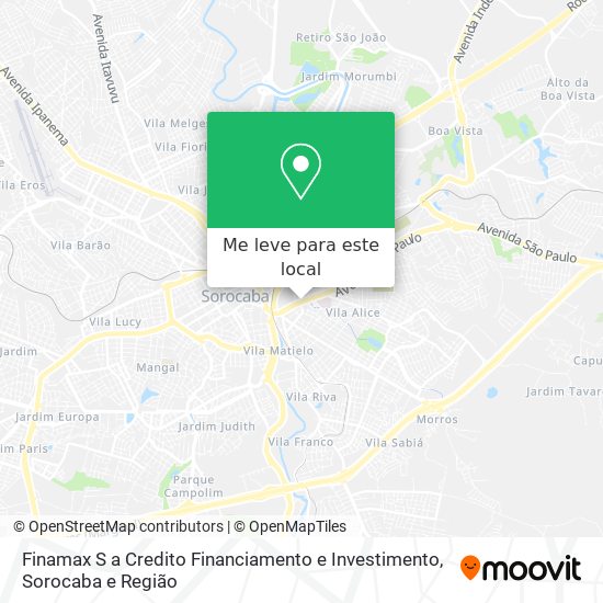 Finamax S a Credito Financiamento e Investimento mapa