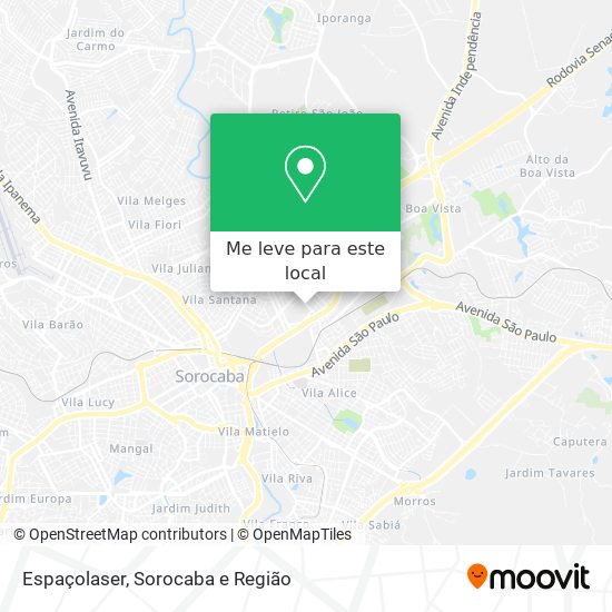 Espaçolaser mapa