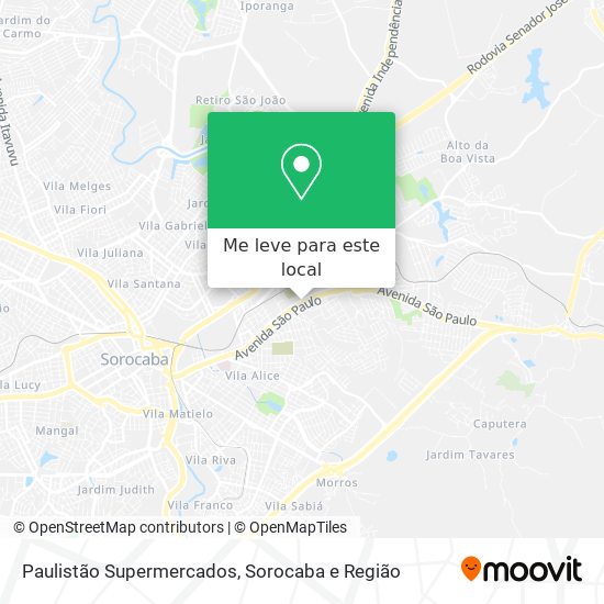 Paulistão Supermercados mapa