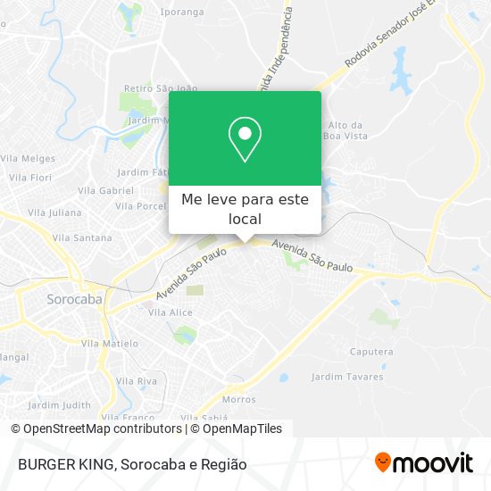 BURGER KING mapa