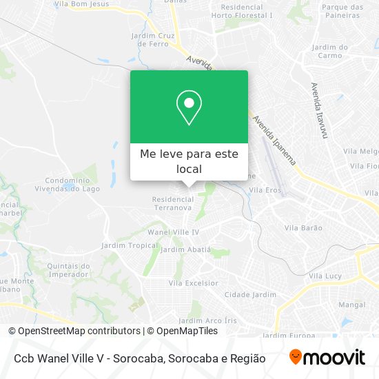 Ccb Wanel Ville V - Sorocaba mapa