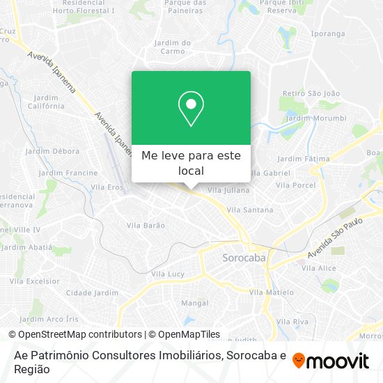Ae Patrimônio Consultores Imobiliários mapa