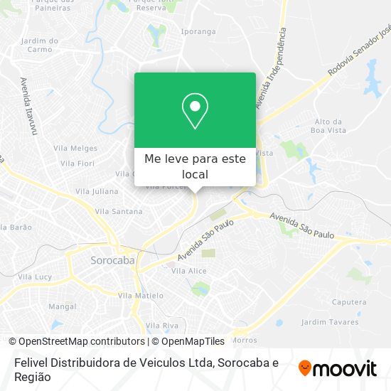 Felivel Distribuidora de Veiculos Ltda mapa