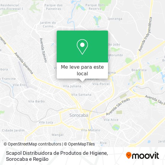 Scapol Distribuidora de Produtos de Higiene mapa