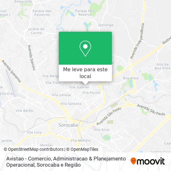 Avistao - Comercio, Administracao & Planejamento Operacional mapa