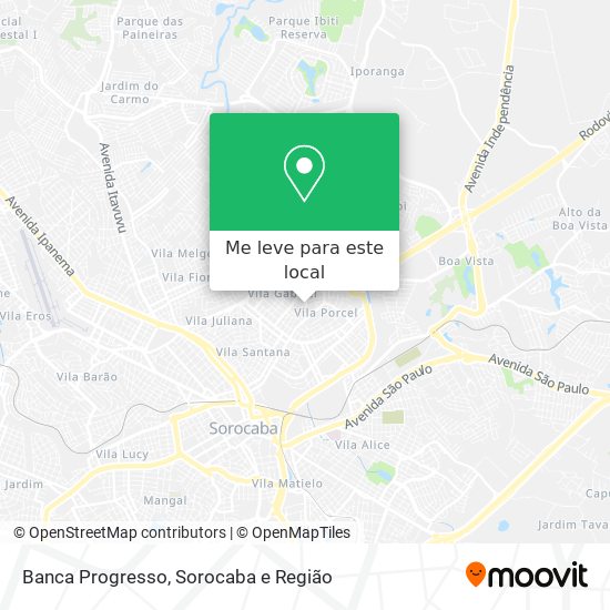 Banca Progresso mapa