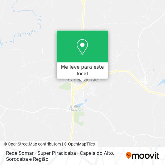 Rede Somar - Super Piracicaba - Capela do Alto mapa