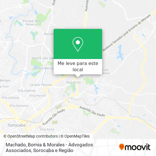 Machado, Bornia & Morales - Advogados Associados mapa