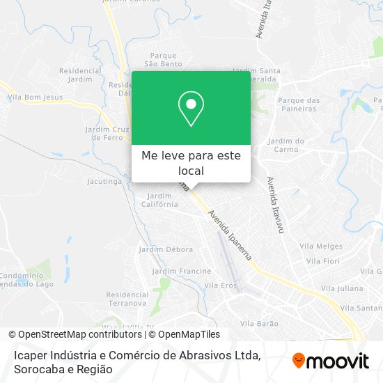 Icaper Indústria e Comércio de Abrasivos Ltda mapa