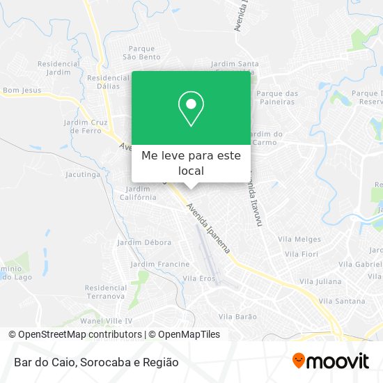 Bar do Caio mapa