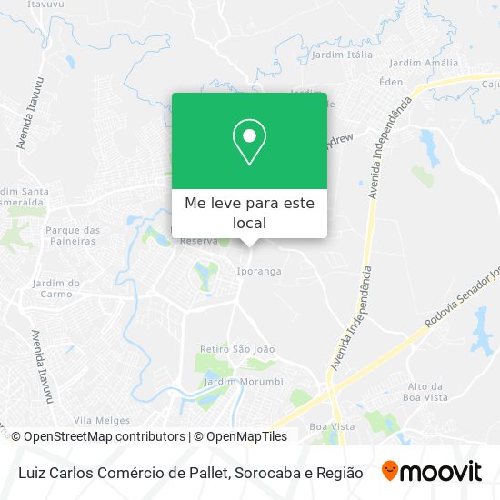 Luiz Carlos Comércio de Pallet mapa