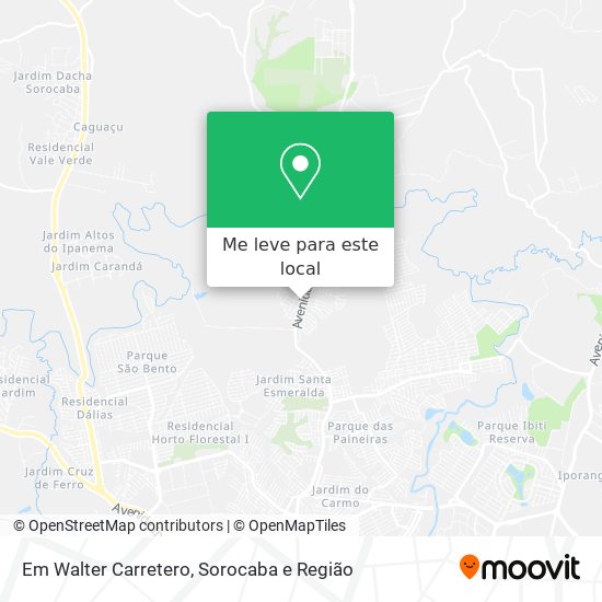 Em Walter Carretero mapa